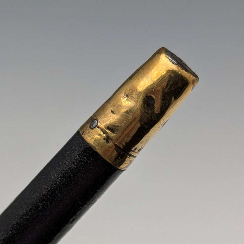1883 British antique ladies clutch handle pure silver decorated walking stick 81cm