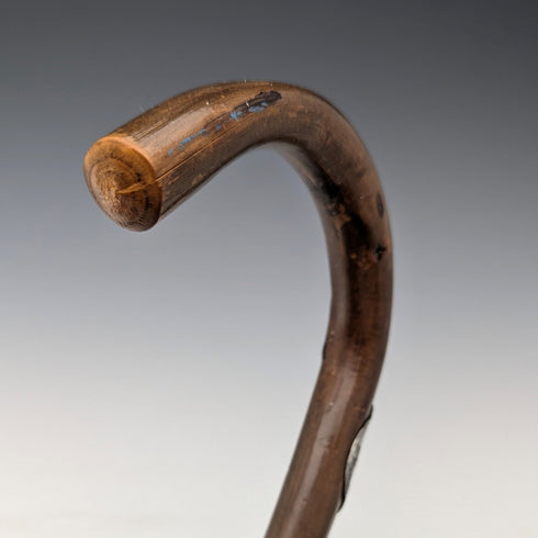 ヴィンテージ 紳士用 ヨーロッパ周遊 ツーリストステッキ ブラウンシャフト 88cm