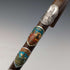 Vintage Men's European Tourist Walking Stick, Brown Shaft, 88cm