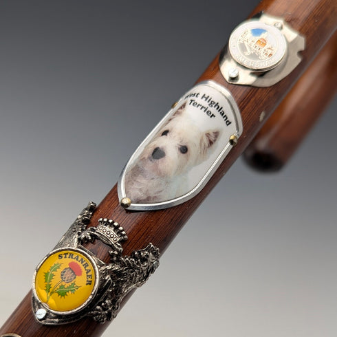 ヴィンテージ 紳士用 ツーリストステッキ ブラウンシャフト 94cm