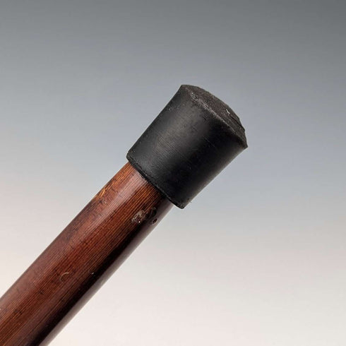 Vintage Men's Tourist Walking Stick, Brown Shaft, 94cm