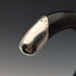 1929 British vintage gentleman's curved handle pure silver decorated walking stick, 83cm