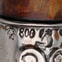 Circa 1900 Antique Men's 800 Silver Bent Handle Walking Stick 90cm