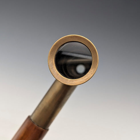 Vintage British gentleman's telescoping handle walking stick, 85cm, T.BRIGG & SONS