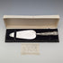 1962 British Vintage Sterling Silver Handle Cake Slicer, Boxed, Harrison Brothers