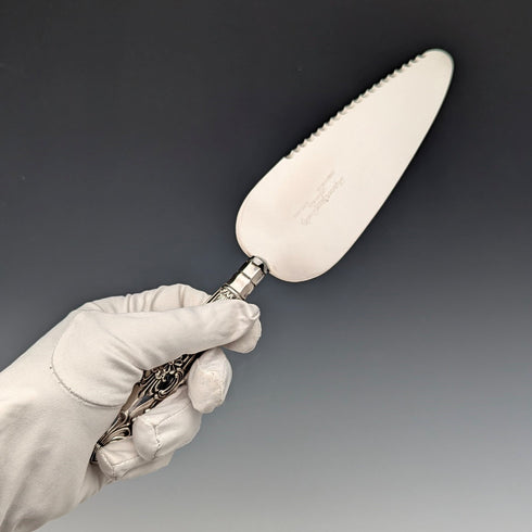 1962 年英國復古純銀手柄蛋糕切片機盒裝哈里森兄弟