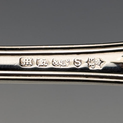 英国アンティーク シルバープレート製 フィッシュナイフ 6本セット Martin Hall