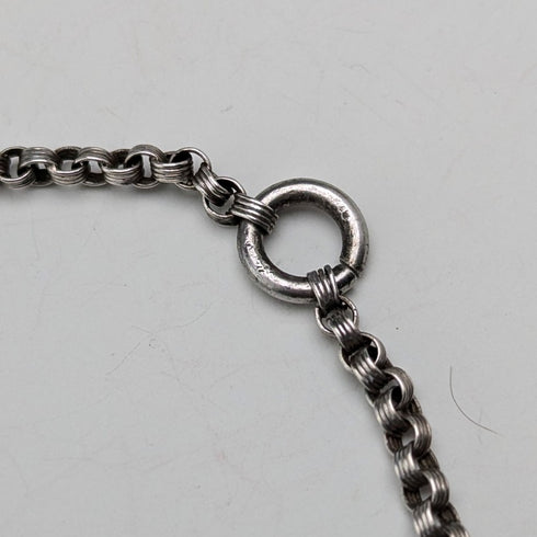 19世紀前半 アンティーク 純銀製シャトレーン ケース付き裁縫ハサミ