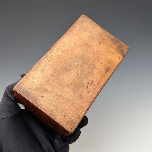 Vintage British wooden cigarette box