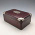 Early 20th Century British Antique Leather-Covered Jewelry Box with Pocket Watch Holder