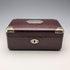 Early 20th Century British Antique Leather-Covered Jewelry Box with Pocket Watch Holder