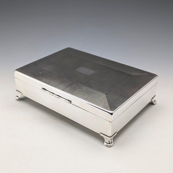 Vintage British silver plated cigarette box Aristrocrat