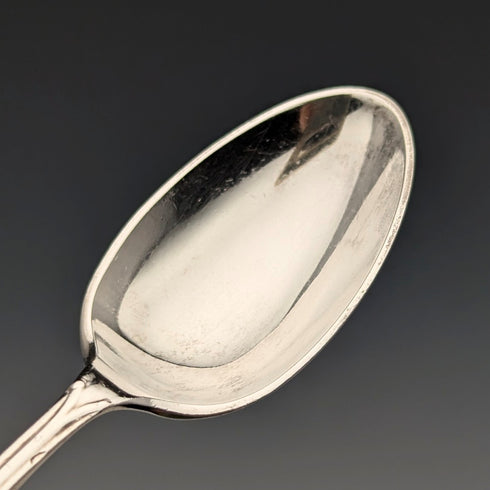 1911年 英国アンティーク 純銀製ティースプーン6本&シュガートングセット ケース入り Walker&Hall