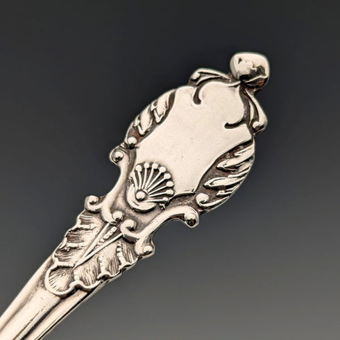 1911 年英國古董 6 純銀茶匙和糖鉗套裝,裝在 Case Walker&Hall 中