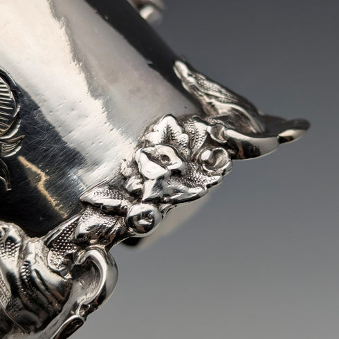 1851 British antique sterling silver mug 149g Henry Wilkinson