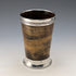 1872 British antique sterling silver horn beaker cup by Thomas Smiley
