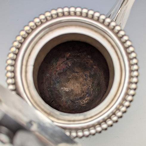 Late 19th Century British Antique Silver Plate Coffee Pot