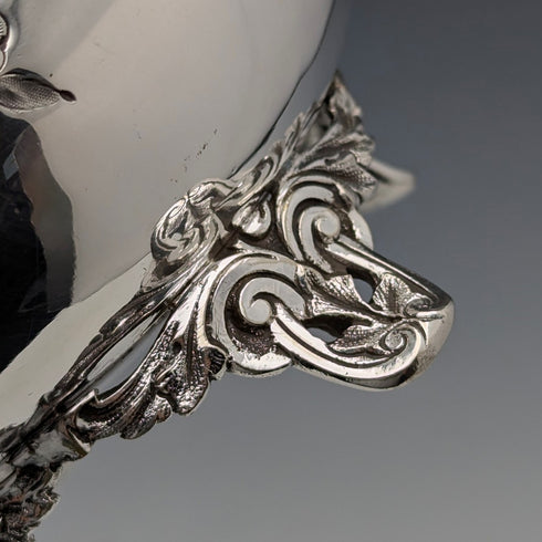 Late 19th Century British Antique Silver Plate Coffee Pot