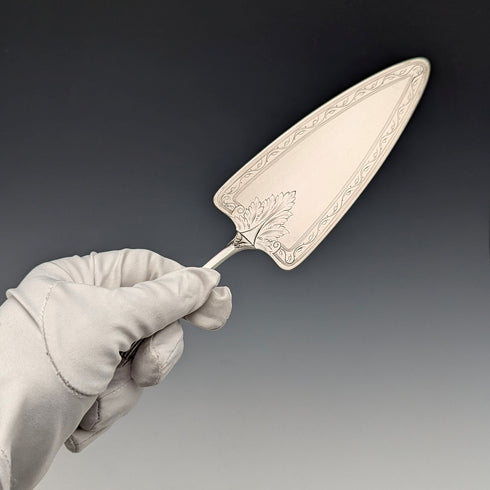 German antique continental silver pastry server 77g NETTER MANNHEIM