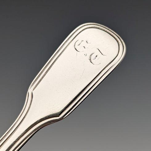 1819年 英国アンティーク 純銀製 ティーキャディースプーン Thomas Wallis II & Jonathan Hayne