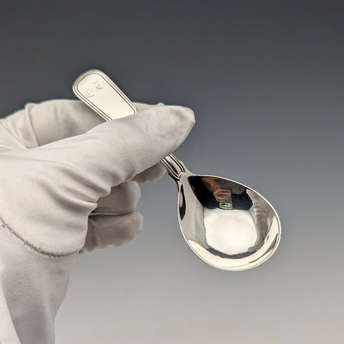 1819年 英国アンティーク 純銀製 ティーキャディースプーン Thomas Wallis II & Jonathan Hayne