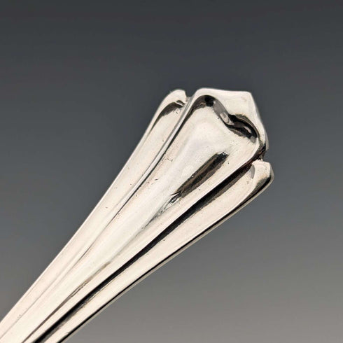 1906 British antique sterling silver tea caddy spoon Atkin Brothers