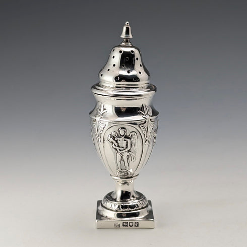 1904 年英國復古純銀胡椒調味品調味品 50 克 Thomas Bradbury & Sons