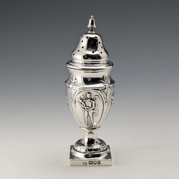 1904 年英國復古純銀胡椒調味品調味品 50 克 Thomas Bradbury & Sons