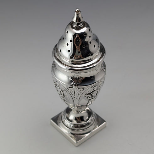 1904 年英國復古純銀胡椒調味品調味品 50 克 Thomas Bradbury & Sons