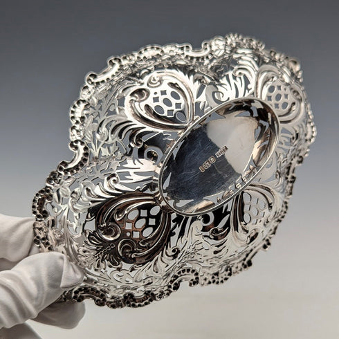 1901 年英國古董純銀盤 127 克 James Dixon &Sons