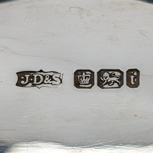 1901 年英國古董純銀盤 127 克 James Dixon &Sons