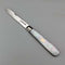 1907 British antique white mother-of-pearl handle, pure silver blade penknife, Arthur Worral Staniforth