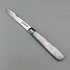 1907 British antique white mother-of-pearl handle, pure silver blade penknife, Arthur Worral Staniforth