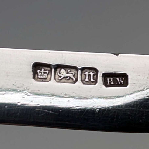 1905 British antique white mother-of-pearl handle, pure silver blade penknife, Lee&Wigful