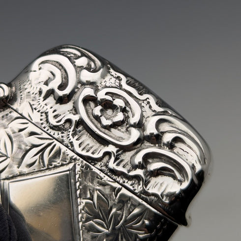 1900 British antique sterling silver Vesta case 24g match case Jones & Crompton