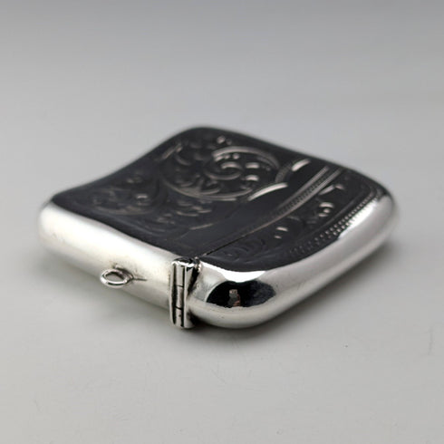 1907 British antique sterling silver Vesta case 31g match case Jones & Crompton
