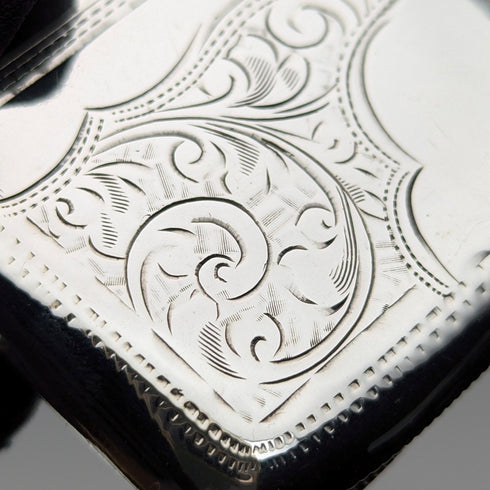 1907 British antique sterling silver Vesta case 31g match case Jones & Crompton