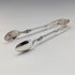 1912 British Antique Sterling Silver Teaspoon & Sugar Tongs Set of 6 in Case, Atkin Brothers