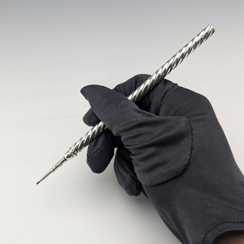 1886年 英国アンティーク 純銀製 推進式シャープペンシル Lucas&Co