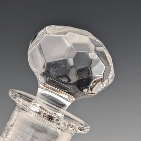 ヴィンテージ 純銀スワン装飾 カットガラス パフュームボトル 香水瓶