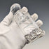 Vintage Sterling Silver Swan Decorated Cut Glass Perfume Bottle