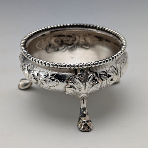 19 世紀末英國古董鍍銀鹽盤 6 件套