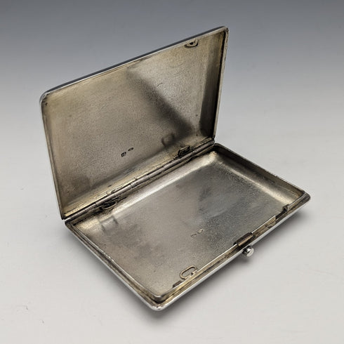 Circa 1900 Russian Antique 875 Silver Niello Decorated Cigarette Case 143g