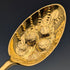 Set of 4 late 19th century British antique gold plated berry spoons