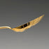 Set of 4 late 19th century British antique gold plated berry spoons