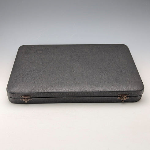 1950s British Vintage White Mother of Pearl Handle Stainless Steel Blade Small Cutlery Pair (6 Pieces)