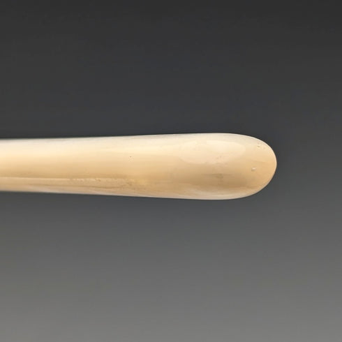 1950s British Vintage White Mother of Pearl Handle Stainless Steel Blade Small Cutlery Pair (6 Pieces)