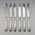 6 pairs of antique British silver plate cutlery from around 1910 in a wooden box