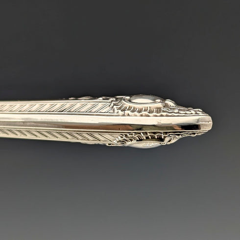 6 pairs of antique British silver plate cutlery from around 1910 in a wooden box