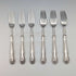 1902 British antique pure silver dessert cutlery, 6 pairs, total 466g, P Ashberry & Sons, wooden box